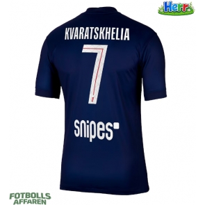 Paris Saint-Germain Khvicha Kvaratskhelia #7 Hemmatröja 2025-26 Kortärmad